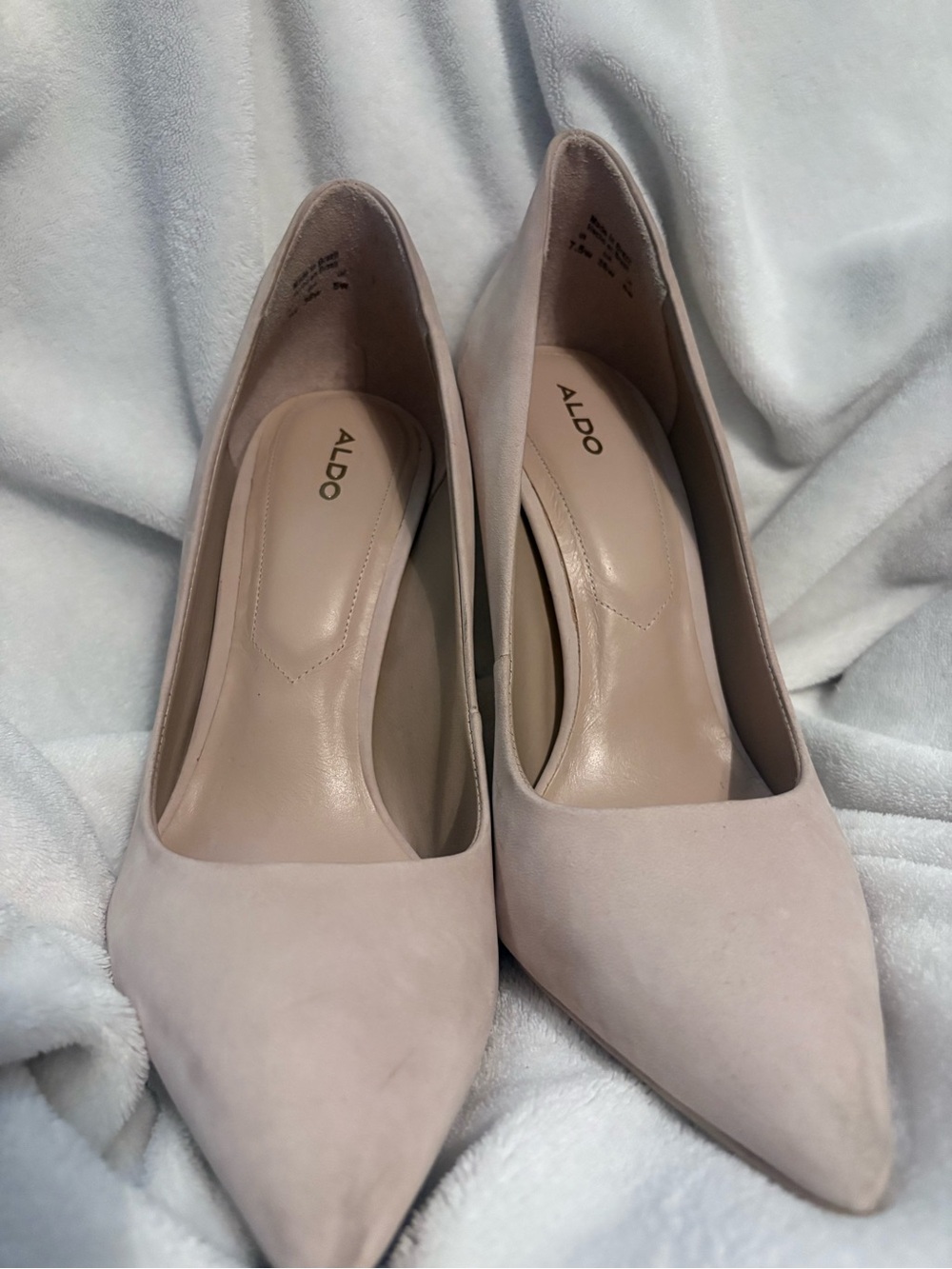 Aldo Blush Pointed Toe Suede Pumps